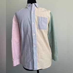 Color block dress shirt. Size Large.